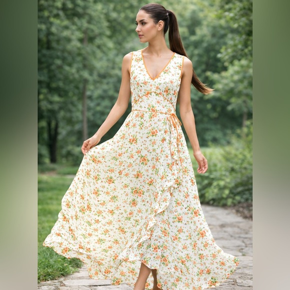 April Cornell Dresses & Skirts - April Cornell Floral Maxi Dress in